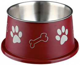 Миска для собак – Long-ear Bowl, Stainless Steel, Plastic Coated, 0,9 л/19 см