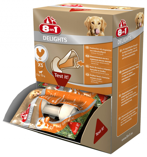 Gardums suņiem - 8in1 Delights XS box, 1 gab.