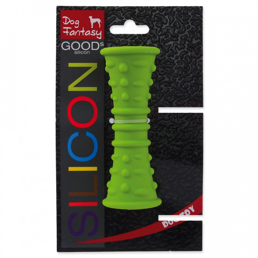 Rotaļlieta suņiem - DogFantasy Good's Silikona košļājamā rotaļlieta, caurule, 12.7*4.8cm, zaļa Rotaļlieta suņiem - DogFantasy Good's Silikona košļājamā rotaļlieta, caurule, 12.7*4.8cm, zaļa