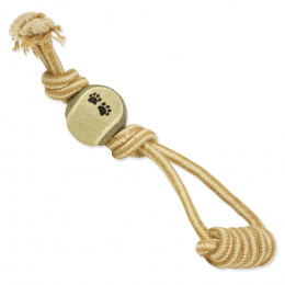 Игрушка для собак – DogFantasy Good&#039;s Jute Throwing a tennis ball with handle, 34 см