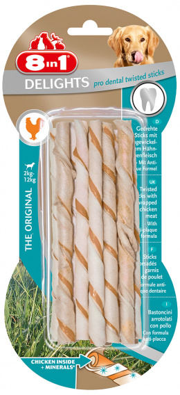 Лакомство для собак - 8in1 Delights Dental Twisted sticks, 55 г