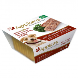 Консервы для собак - APPLAWS Dog Pate, с курицей и овощами, 150г