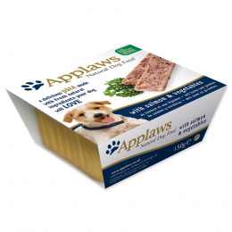 Консервы для собак - APPLAWS Dog Pate, с лососем и овощами, 150 г
