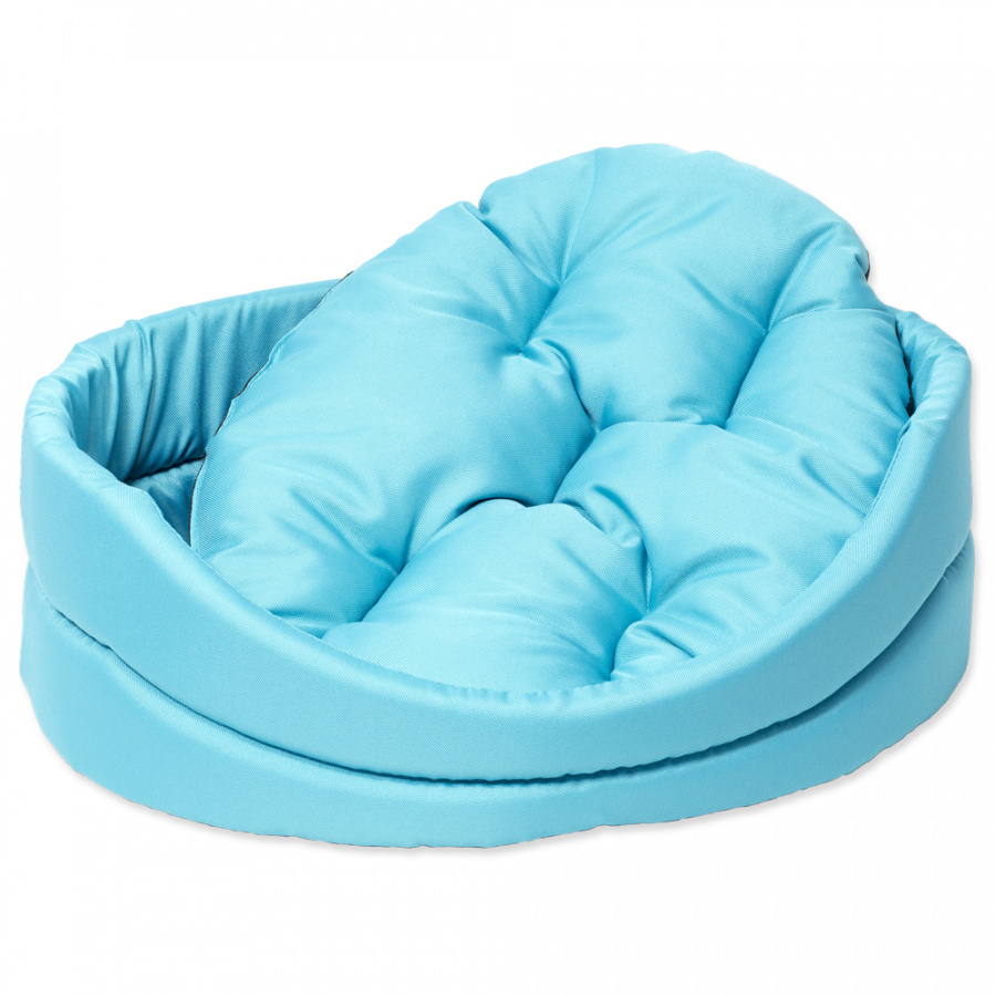 Спальное место для собак - DogFantasy DeLuxe oval bed, 42 x 34 x 14 см, turquoise Спальное место для собак - DogFantasy DeLuxe oval bed, 42 x 34 x 14 см, turquoise