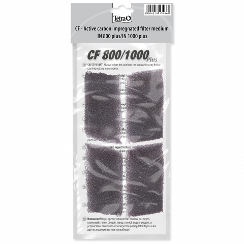 Наполнитель для фильтра – CF for Tetra IN 800/1000, с активированным углем, 4 шт. title=