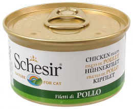 Консервы для кошек - SCHESIR Cat with Chicken in Jelly, 85 г
