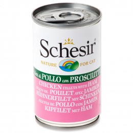 Консервы для кошек - SCHESIR Cat Chicken and Ham in Jelly, 140 г