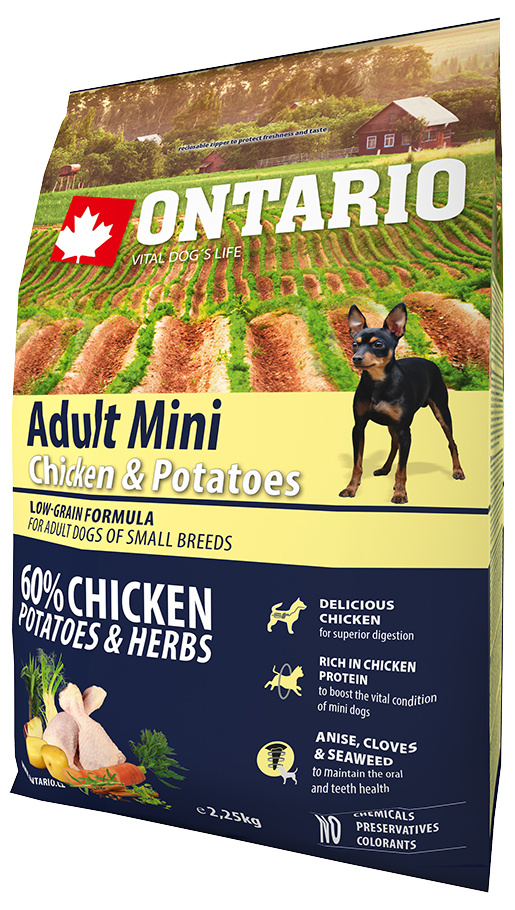 Ontario Adult Mini Chicken &amp; Potatoes 2,25kg