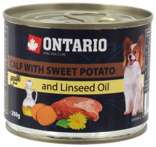 Ontario can Mini Calf, Sweetpotato, Dandelion and linseed oil
