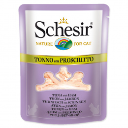 Консервы для кошек - SCHESIR Cat Pouch Tuna and Ham, 70 г