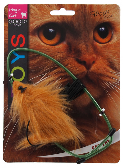 Игрушка для кошек - Magic Cat, Toy Mouse Hanging on the Door, Plush, Mix title=