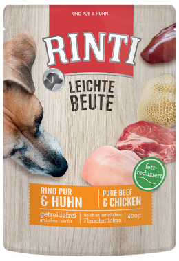 Консервы для собак – Rinti Leichte Beute с говядиной и курицей, 400 г