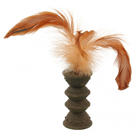 Игрушка для кошек – Magic Cat Catnip Roller with Feathers, 7 см title=