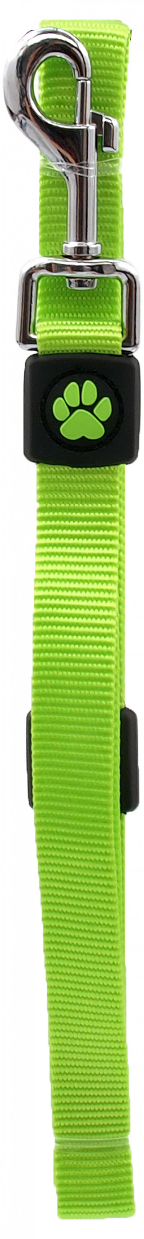 Pavada suņiem – DogFantasy Leash Premium M, 2 x 120 cm, lime title=
