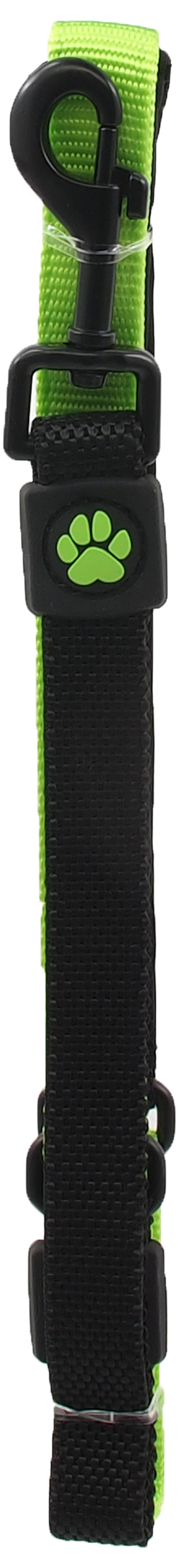 Поводок для собак – DogFantasy Leash Bungee Neoprene M, 2 x 120 см, lime Поводок для собак – DogFantasy Leash Bungee Neoprene M, 2 x 120 см, lime