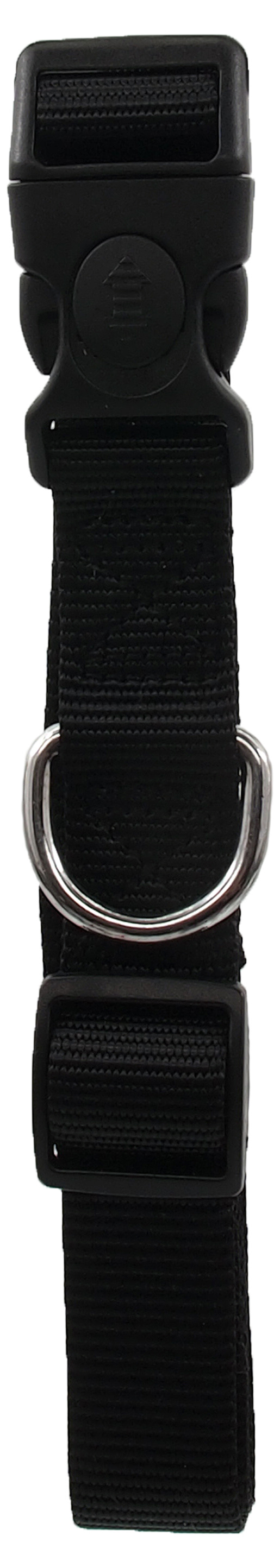 Kakla siksna suņiem - Dog Fantasy Classic Neilona L, 2,5 cm, 45-68 cm, melna Kakla siksna suņiem - Dog Fantasy Classic Neilona L, 2,5 cm, 45-68 cm, melna