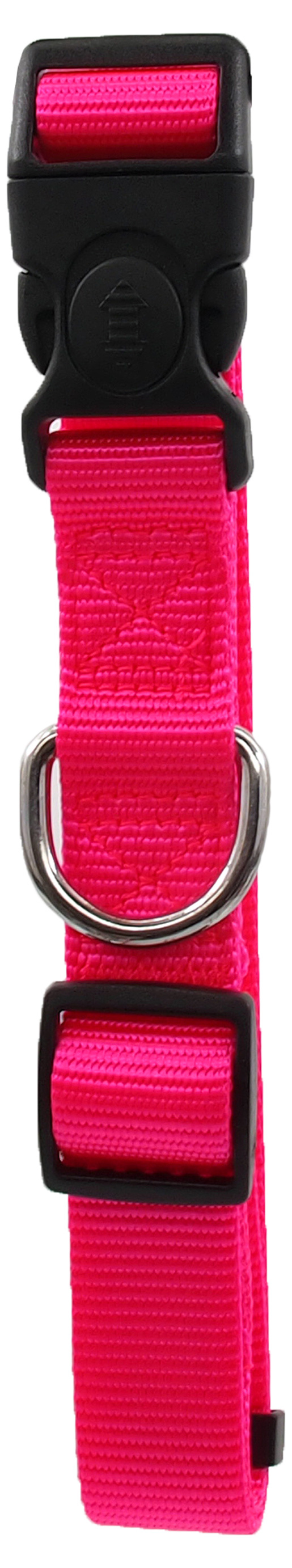 Kakla siksna suņiem - Dog Fantasy Classic Neilona L, 2,5 cm, 45-68 cm, rozā Kakla siksna suņiem - Dog Fantasy Classic Neilona L, 2,5 cm, 45-68 cm, rozā
