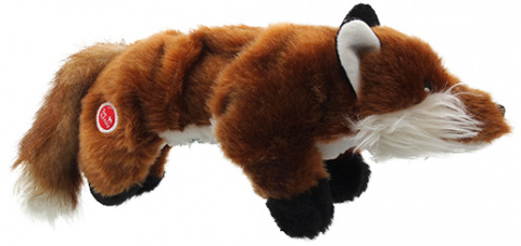 Игрушка для собак – Dog Fantasy Good&#039;s Skinneeez Stretch and Sgueak Fox, 45 см title=
