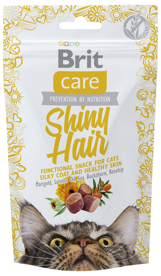 Gardums kaķiem - Brit Care Cat Snack Shiny Hair, 50 g Gardums kaķiem - Brit Care Cat Snack Shiny Hair, 50 g