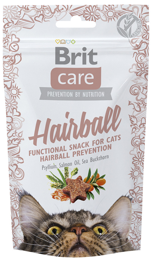 Gardums kaķiem - Brit Care Cat Snack Hairball, 50 g Gardums kaķiem - Brit Care Cat Snack Hairball, 50 g