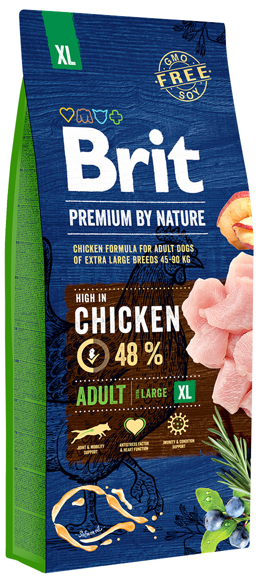 Корм для собак – Brit Premium by Nature Adult XL, 15 кг Корм для собак – Brit Premium by Nature Adult XL, 15 кг