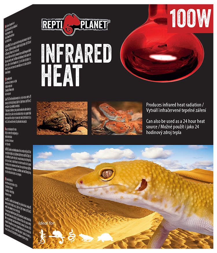 Лампа для террариумов - ReptiPlanet Infrared HEAT, 100W Лампа для террариумов - ReptiPlanet Infrared HEAT, 100W