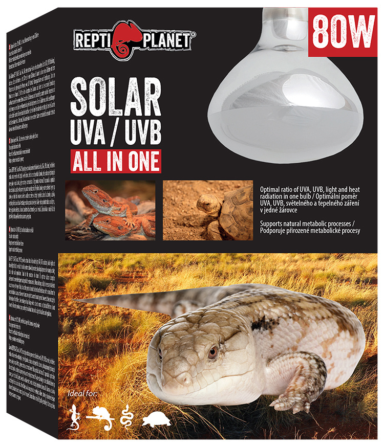 Лампа для террариума - ReptiPlanet Solar UVA & UVB, 80W Лампа для террариума - ReptiPlanet Solar UVA & UVB, 80W