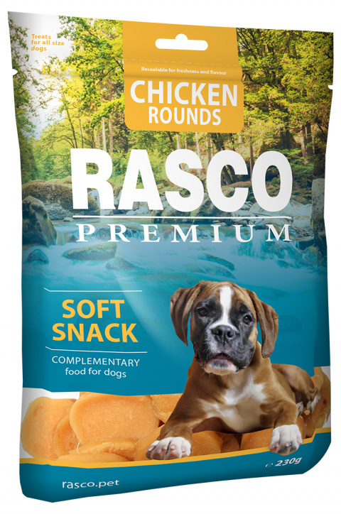 Лакомство для собак – Rasco Premium Chicken Round, 230 г title=