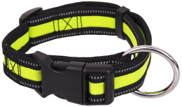 Ошейник для собак – Dog Fantasy Collar Neoprene M, 2,5 x 34–49 см, lime