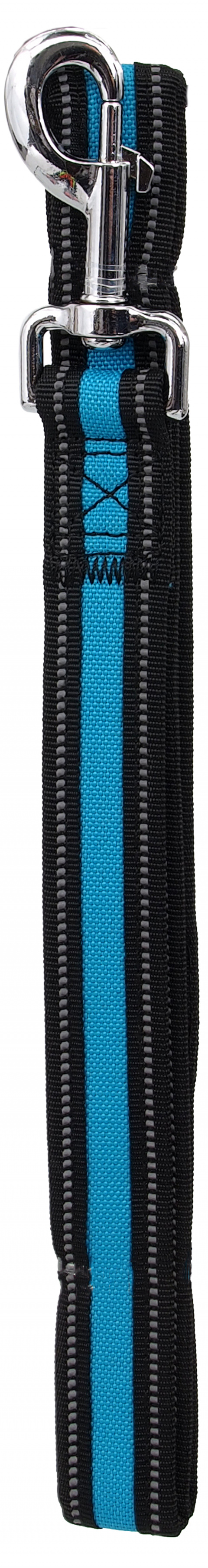 Поводок для собак – Dog Fantasy Leash Neoprene M/L, 2,5 x 120 см, blue title=