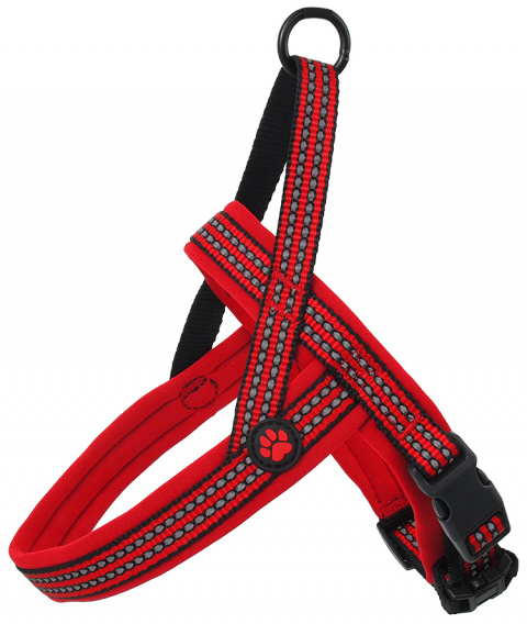 Шлейка для собак – Active Dog Harness Neoprene XL, 3,2 x 88–110 см, red title=