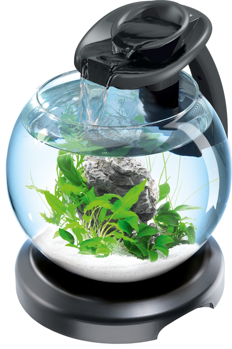 Akvārijs – Tetra Cascade Globe Duo Waterfall, black, 6,8 l Akvārijs – Tetra Cascade Globe Duo Waterfall, black, 6,8 l