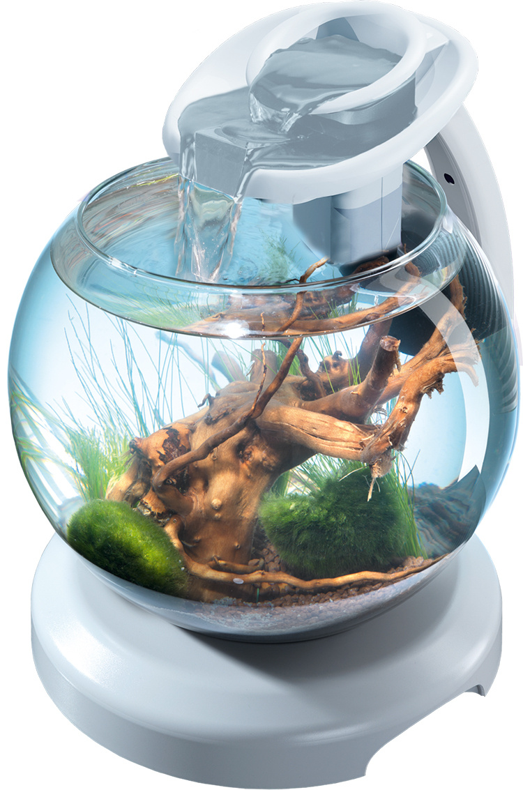 Akvārijs – Tetra Cascade Globe Duo Waterfall, white, 6,8 l Akvārijs – Tetra Cascade Globe Duo Waterfall, white, 6,8 l