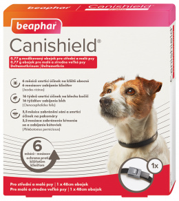 Ошейник против блох – Beaphar Canishield 48 см, безрецептурный препарат, reģ. NR. VA - 072463/3 