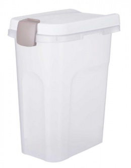 Barības uzglabāšanas konteiners – TRIXIE Feed Barrel, 15 l/22 x 41 x 33 cm, Transparent/White