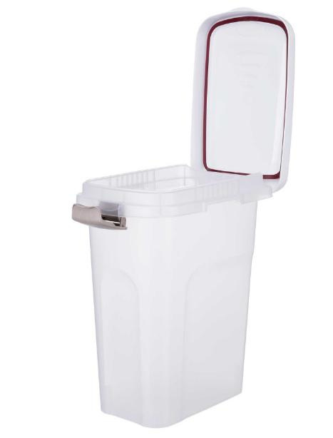 Barības uzglabāšanas konteiners – TRIXIE Feed Barrel, 25 l/24 x 51 x 39 cm, Transparent/White Barības uzglabāšanas konteiners – TRIXIE Feed Barrel, 25 l/24 x 51 x 39 cm, Transparent/White
