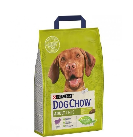 Barība suņiem – DogChow Adult Lamb and Rice, 2,5 kg Barība suņiem – DogChow Adult Lamb and Rice, 2,5 kg
