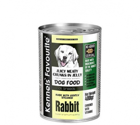 Konservi suņiem – Kennels Favourite Canned Dog Rabbit, 1200 g title=