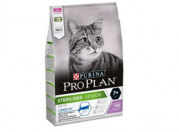 Barība kaķiem – Pro Plan LONGEVIS STERILISED Cat 7+ Turkey, 0,4 kg