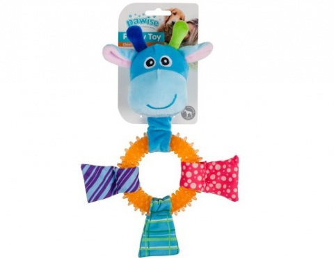 Игрушка для щенков – Pawise TPR Ring Giraffe title=