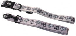 Kakla siksna ar pavadu - Game of Thrones Stark, silver, M