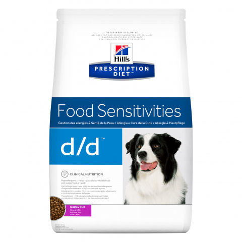 Ветеринарный корм для собак – Hill&#039;s Canine d/d, Duck and Rice, 5 кг title=