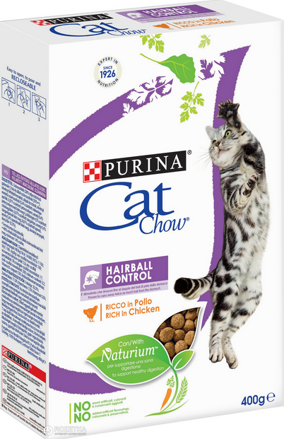 Barība kaķiem - Cat Chow Hairball Control, 0,4 kg Barība kaķiem - Cat Chow Hairball Control, 0,4 kg