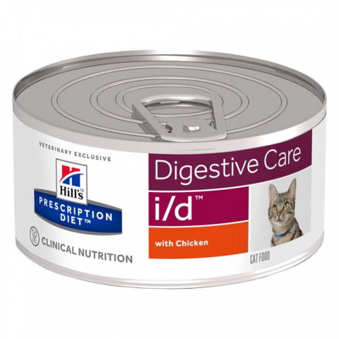 Ветеринарные консервы для кошек – Hill&#039;s Feline i/d Chicken, 156 г title=