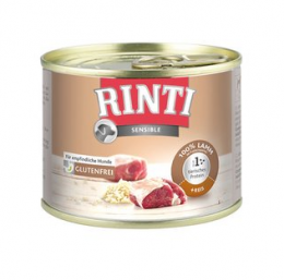 Konservi suņiem - Rinti Sensible, jērs ar rīsiem, 185 g