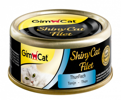 Konservi kaķiem - GimCat ShinyCat Filet Tuna, 70 g title=