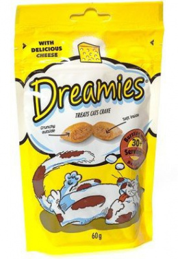 Gardums kaķiem - Dreamies ar sieru, 60g
