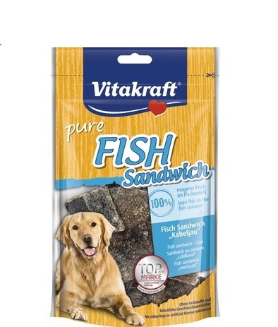 Gardums suņiem – Vitakraft Fish Sandwich, 80 g