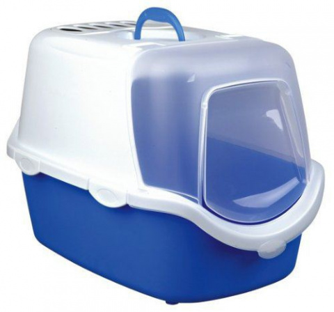 Tualete kaķiem - Trixie Vico Easy Clean Litter Tray, zila/balta, 40*40*56cm