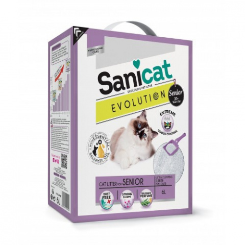 Pakaiši kaķu tualetei - Sanicat Evolution Senior, 6L